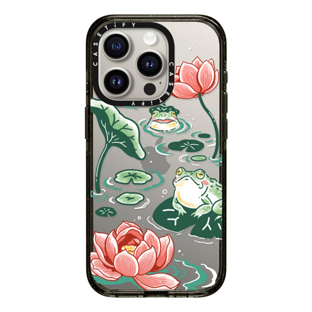 Georgina Leung x CASETiFY iPhone 15 Pro ケース ブラック インパクトケース Pond Life by Georgina Leung