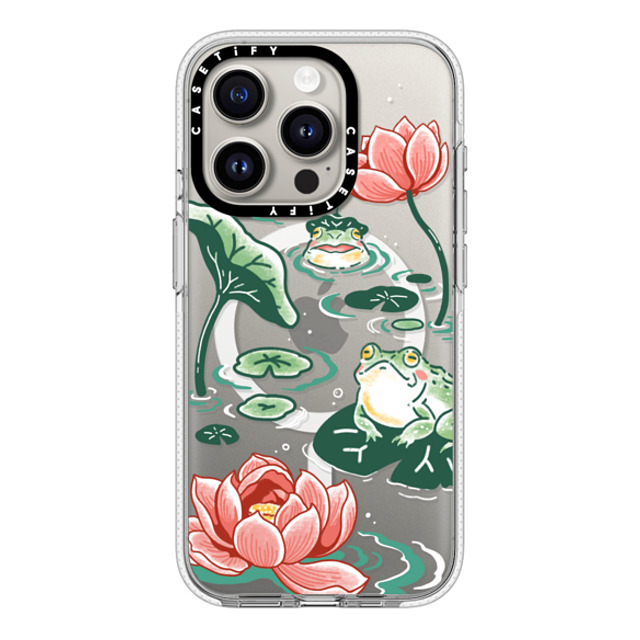 Georgina Leung x CASETiFY iPhone 15 Pro ケース クリア クリア ケース MagSafe対応 Pond Life by Georgina Leung