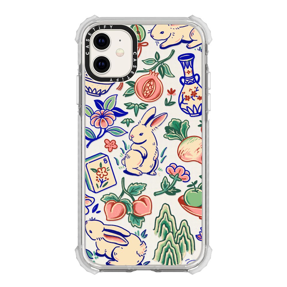 Ultra Impact iPhone 11 Case - Rabbit Garden by Georgina Leung