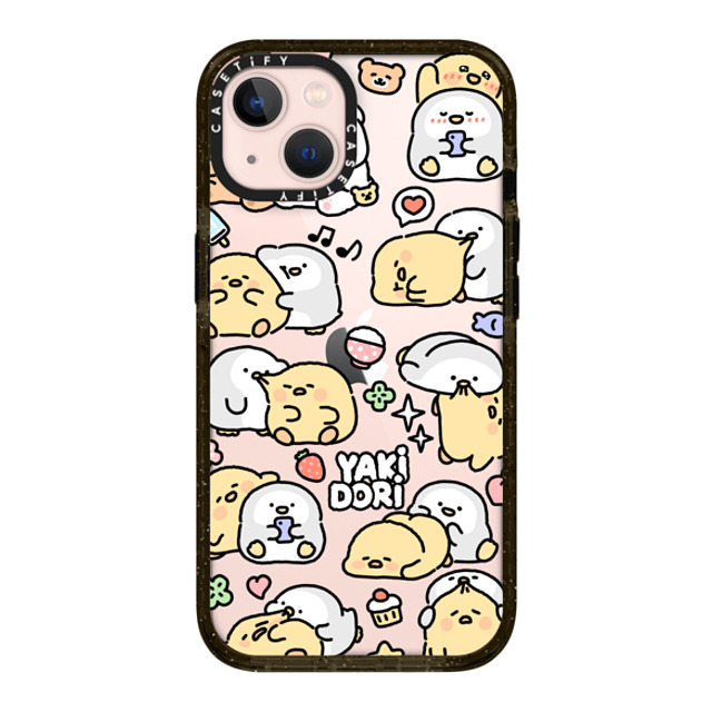 SICKYAKI x CASETiFY iPhone 13 ケース ブラック インパクトケース yakidori mix