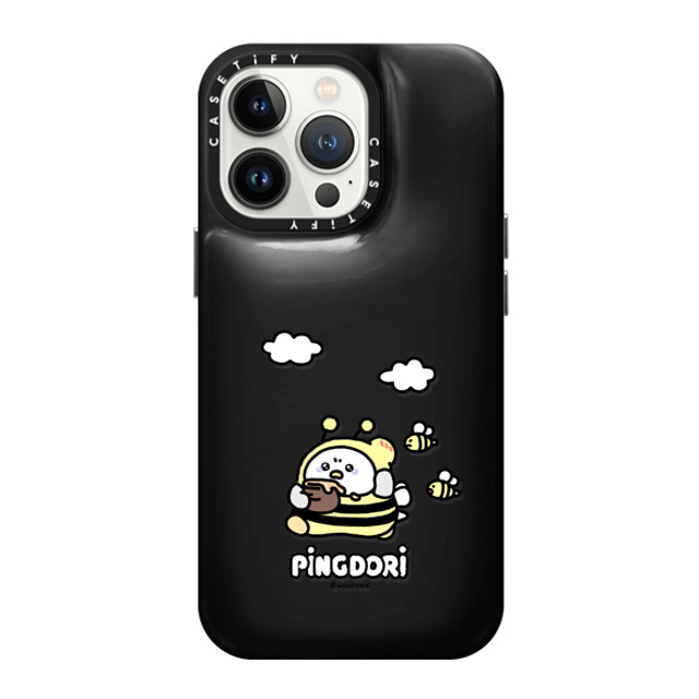 SICKYAKI x CASETiFY iPhone 13 Pro ケース Phantom Black ピローケース honeybee pingdori