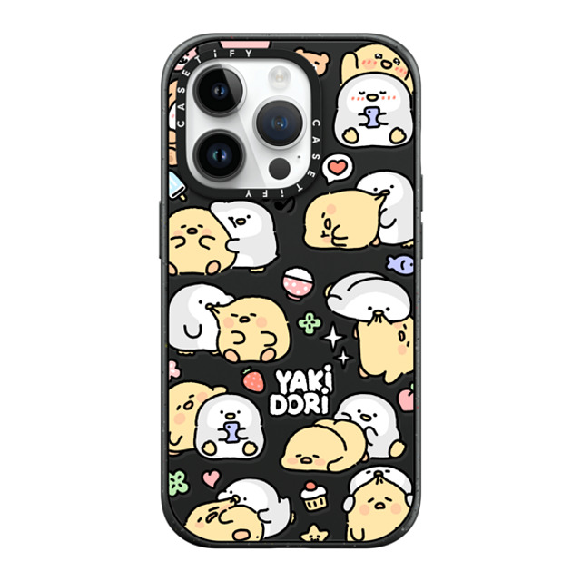 SICKYAKI x CASETiFY iPhone 14 Pro ケース マットブラック インパクトケース MagSafe対応 yakidori mix