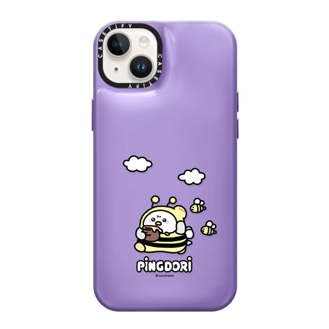 SICKYAKI x CASETiFY iPhone 14 Plus Case バイオレット パープル ピローケース honeybee pingdori SICKYAKI x CASETiFY iPhone 14 Plus Case バイオレット パープル ピローケース honeybee pingdori