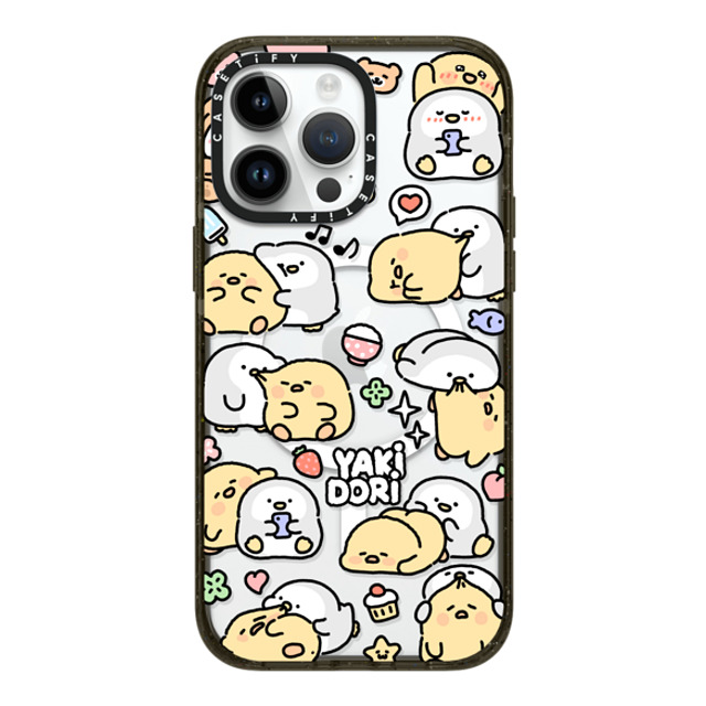 SICKYAKI x CASETiFY iPhone 14 Pro Max ケース ブラック インパクトケース MagSafe対応 yakidori mix