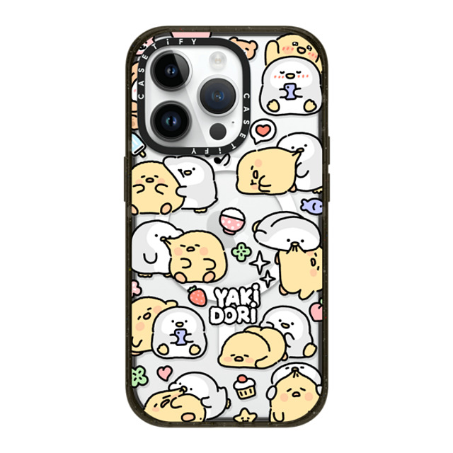 SICKYAKI x CASETiFY iPhone 14 Pro ケース ブラック インパクトケース MagSafe対応 yakidori mix