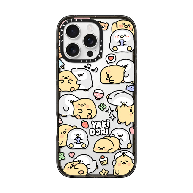 SICKYAKI x CASETiFY iPhone 16 Pro Max ケース ブラック インパクトケース yakidori mix