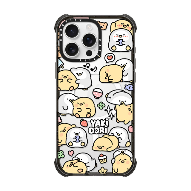 SICKYAKI x CASETiFY iPhone 16 Pro Max Case Black ウルトラ インパクトケース MagSafe 対応 yakidori mix SICKYAKI x CASETiFY iPhone 16 Pro Max Case Black ウルトラ インパクトケース MagSafe 対応 yakidori mix