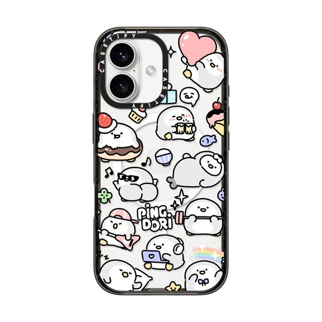 SICKYAKI x CASETiFY iPhone 16 ケース Cartoon ブラック インパクトケース MagSafe対応 pingdori mix Father's Day SICKYAKI x CASETiFY iPhone 16 ケース Cartoon ブラック インパクトケース MagSafe対応 pingdori mix Father's Day