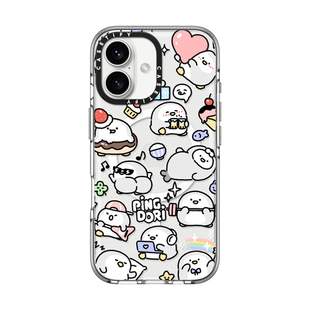 SICKYAKI x CASETiFY iPhone 16 ケース Cartoon クリア クリア ケース MagSafe対応 pingdori mix Father's Day SICKYAKI x CASETiFY iPhone 16 ケース Cartoon クリア クリア ケース MagSafe対応 pingdori mix Father's Day