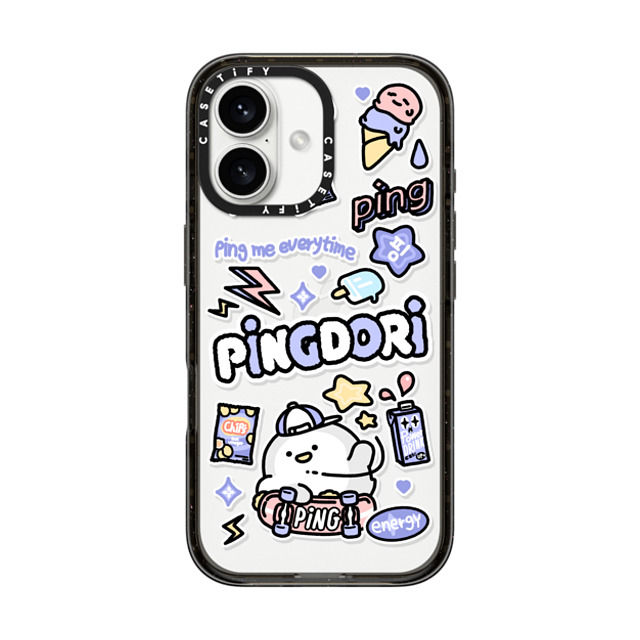SICKYAKI x CASETiFY iPhone 16 Case Cartoon Black インパクトケース ping me everytime Mother's Day SICKYAKI x CASETiFY iPhone 16 Case Cartoon Black インパクトケース ping me everytime Mother's Day