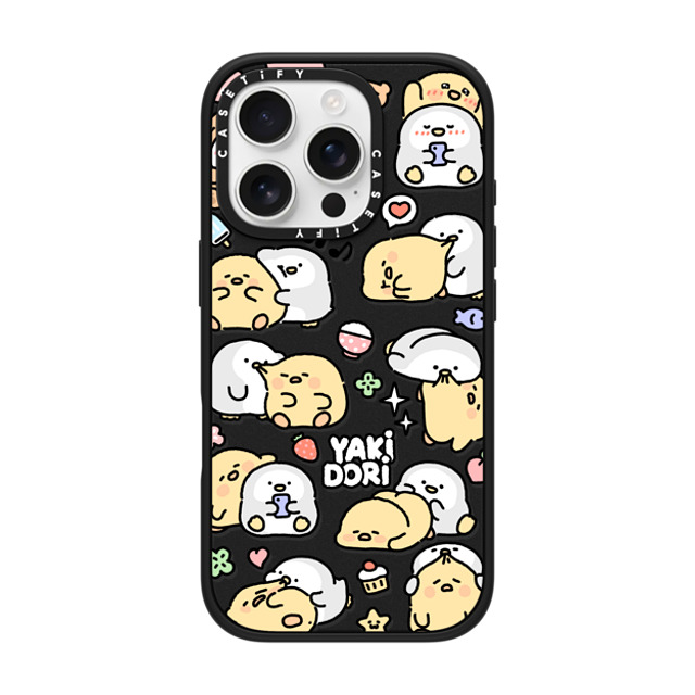 SICKYAKI x CASETiFY iPhone 16 Pro ケース マットブラック インパクトケース MagSafe対応 yakidori mix