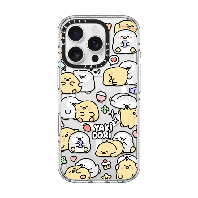 SICKYAKI x CASETiFY iPhone 16 Pro ケース クリア クリア ケース MagSafe対応 yakidori mix