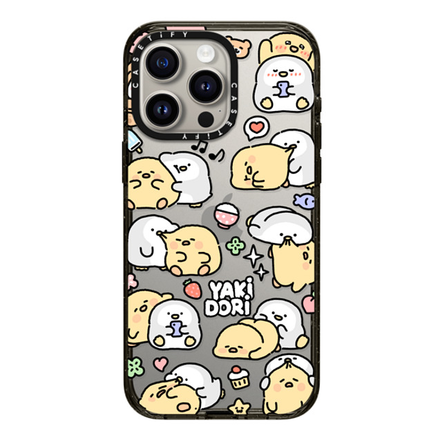 SICKYAKI x CASETiFY iPhone 15 Pro Max ケース ブラック インパクトケース yakidori mix