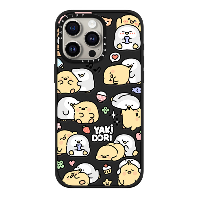 SICKYAKI x CASETiFY iPhone 15 Pro Max ケース マットブラック インパクトケース MagSafe対応 yakidori mix