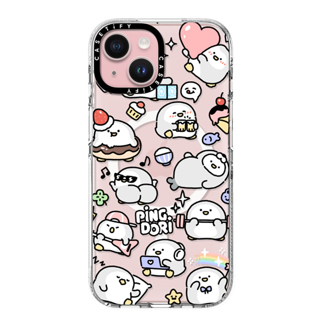 SICKYAKI x CASETiFY iPhone 15 ケース Cartoon クリア クリア ケース MagSafe対応 pingdori mix Father's Day SICKYAKI x CASETiFY iPhone 15 ケース Cartoon クリア クリア ケース MagSafe対応 pingdori mix Father's Day