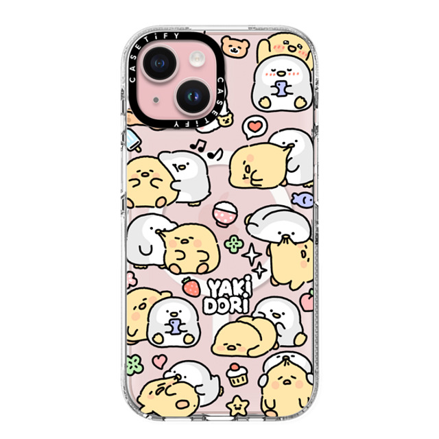 SICKYAKI x CASETiFY iPhone 15 ケース クリア クリア ケース MagSafe対応 yakidori mix