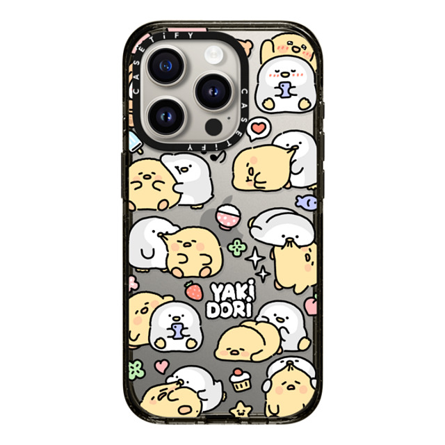 SICKYAKI x CASETiFY iPhone 15 Pro ケース ブラック インパクトケース yakidori mix