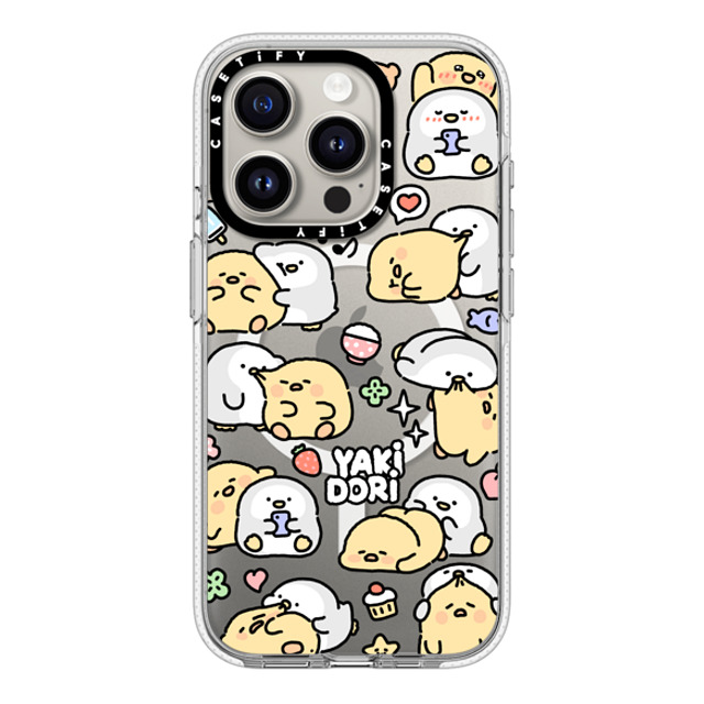 SICKYAKI x CASETiFY iPhone 15 Pro ケース クリア クリア ケース MagSafe対応 yakidori mix