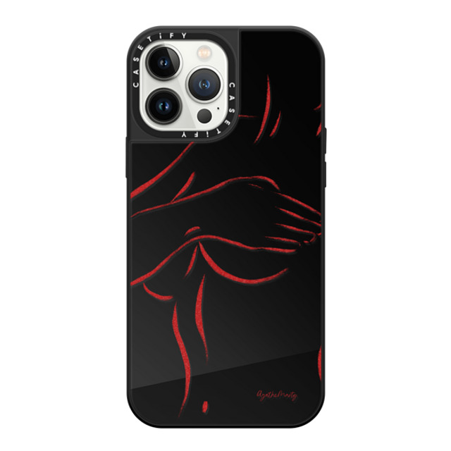 Agathe Marty x CASETiFY iPhone 13 Pro Max Case Line Art,Minimalism Black on Black ミラーケース MagSafe対応 Body by Agathe Marty Mother's Day Agathe Marty x CASETiFY iPhone 13 Pro Max Case Line Art,Minimalism Black on Black ミラーケース MagSafe対応 Body by Agathe Marty Mother's Day