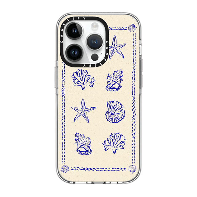 Agathe Marty x CASETiFY iPhone 14 Pro Case Clear Clear Case MagSafe Compatible Sea Treasures by Agathe Marty Agathe Marty x CASETiFY iPhone 14 Pro Case Clear Clear Case MagSafe Compatible Sea Treasures by Agathe Marty