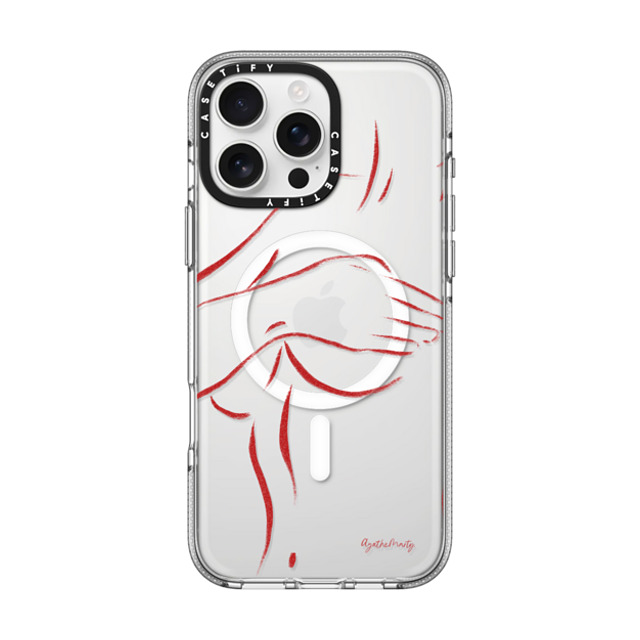 Agathe Marty x CASETiFY iPhone 16 Pro Max ケース Line Art,Minimalism クリア クリア ケース MagSafe対応 Body by Agathe Marty Back to School Agathe Marty x CASETiFY iPhone 16 Pro Max ケース Line Art,Minimalism クリア クリア ケース MagSafe対応 Body by Agathe Marty Back to School
