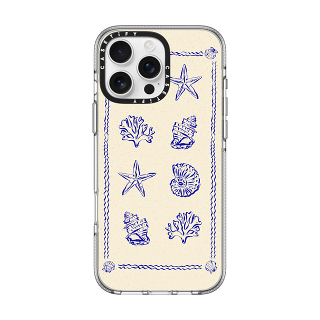 Agathe Marty x CASETiFY iPhone 16 Pro Max ケース クリア クリア ケース MagSafe対応 Sea Treasures by Agathe Marty