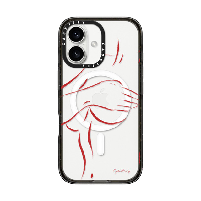 Agathe Marty x CASETiFY iPhone 16 ケース Line Art,Minimalism ブラック インパクトケース MagSafe対応 Body by Agathe Marty Back to School Agathe Marty x CASETiFY iPhone 16 ケース Line Art,Minimalism ブラック インパクトケース MagSafe対応 Body by Agathe Marty Back to School