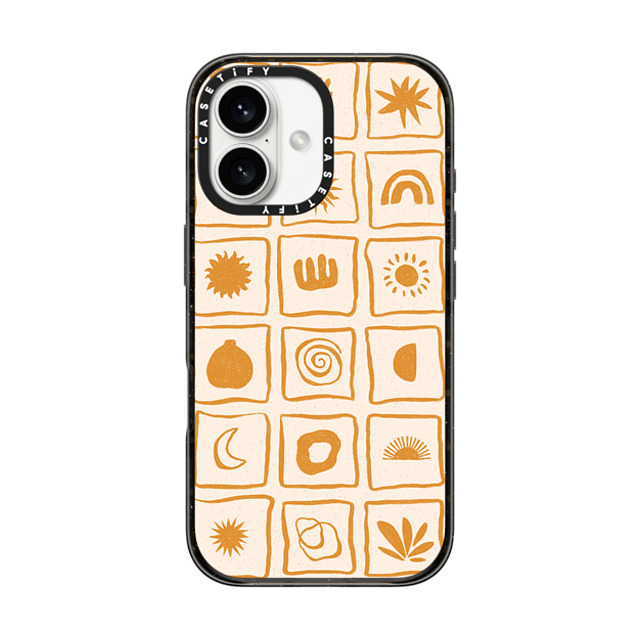 Agathe Marty x CASETiFY iPhone 16 Case Black Impact Case Summer Grid by Agathe Marty Mother's Day Agathe Marty x CASETiFY iPhone 16 Case Black Impact Case Summer Grid by Agathe Marty Mother's Day