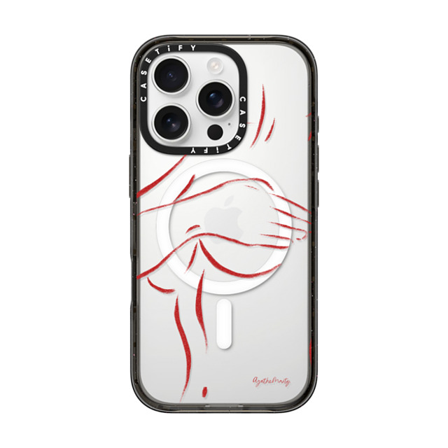 Agathe Marty x CASETiFY iPhone 16 Pro ケース Line Art,Minimalism ブラック インパクトケース MagSafe対応 Body by Agathe Marty Back to School Agathe Marty x CASETiFY iPhone 16 Pro ケース Line Art,Minimalism ブラック インパクトケース MagSafe対応 Body by Agathe Marty Back to School
