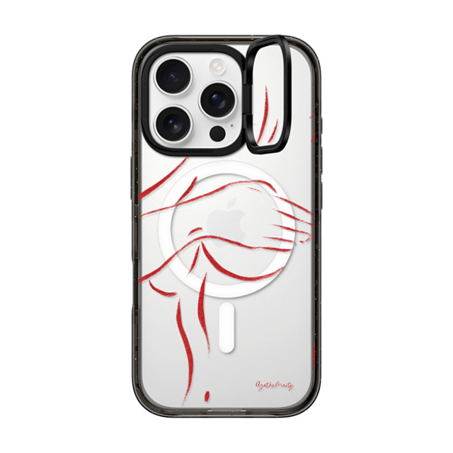 Agathe Marty x CASETiFY iPhone 16 Pro ケース Line Art,Minimalism ブラック インパクトリングスタンドケース MagSafe対応 Body by Agathe Marty Back to School Agathe Marty x CASETiFY iPhone 16 Pro ケース Line Art,Minimalism ブラック インパクトリングスタンドケース MagSafe対応 Body by Agathe Marty Back to School