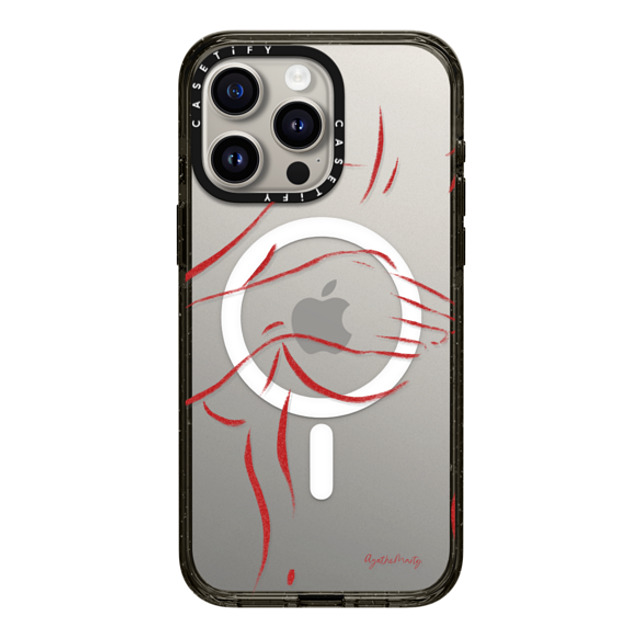 Agathe Marty x CASETiFY iPhone 15 Pro Max Case Line Art,Minimalism Black Impact Case MagSafe Compatible Body by Agathe Marty Back to School Agathe Marty x CASETiFY iPhone 15 Pro Max Case Line Art,Minimalism Black Impact Case MagSafe Compatible Body by Agathe Marty Back to School