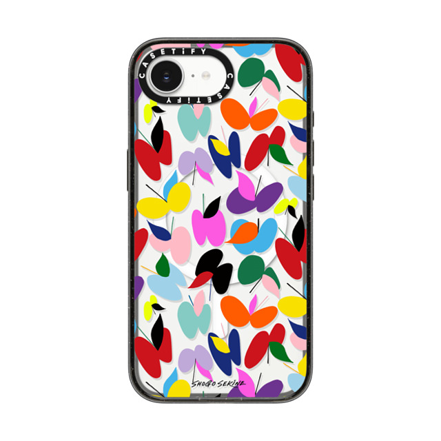 Shogo Sekine x CASETiFY iPhone 16e ケース Butterfly,Abstract ブラック インパクトケース MagSafe対応 APPLEFLY_MULTICOLOR Back to School Shogo Sekine x CASETiFY iPhone 16e ケース Butterfly,Abstract ブラック インパクトケース MagSafe対応 APPLEFLY_MULTICOLOR Back to School