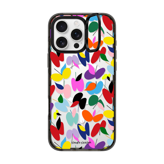 Shogo Sekine x CASETiFY iPhone 16 Pro Max Case Butterfly,Abstract Black インパクトリングスタンドケース MagSafe対応 APPLEFLY_MULTICOLOR Back to School Shogo Sekine x CASETiFY iPhone 16 Pro Max Case Butterfly,Abstract Black インパクトリングスタンドケース MagSafe対応 APPLEFLY_MULTICOLOR Back to School