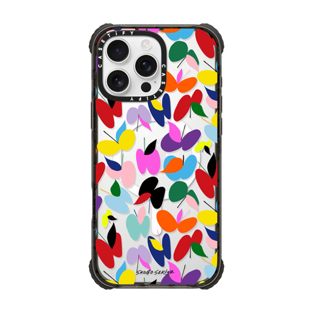 Shogo Sekine x CASETiFY iPhone 16 Pro Max ケース Butterfly,Abstract ブラック ウルトラ インパクトケース MagSafe 対応 APPLEFLY_MULTICOLOR Back to School Shogo Sekine x CASETiFY iPhone 16 Pro Max ケース Butterfly,Abstract ブラック ウルトラ インパクトケース MagSafe 対応 APPLEFLY_MULTICOLOR Back to School