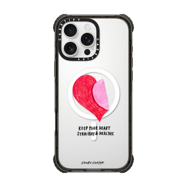 Shogo Sekine x CASETiFY iPhone 16 Pro Max ケース Quote,Love ブラック ウルトラ インパクトケース MagSafe 対応 Heart New iPhone Shogo Sekine x CASETiFY iPhone 16 Pro Max ケース Quote,Love ブラック ウルトラ インパクトケース MagSafe 対応 Heart New iPhone
