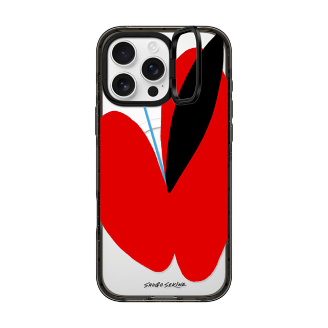 Shogo Sekine x CASETiFY iPhone 16 Pro Max ケース Butterfly,Abstract ブラック インパクトリングスタンドケース MagSafe対応 APPLEFLY - Red & black Father's Day Shogo Sekine x CASETiFY iPhone 16 Pro Max ケース Butterfly,Abstract ブラック インパクトリングスタンドケース MagSafe対応 APPLEFLY - Red & black Father's Day