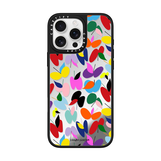 Shogo Sekine x CASETiFY iPhone 16 Pro Max Case Butterfly,Abstract Silver on Black ミラーケース MagSafe対応 APPLEFLY_MULTICOLOR Back to School Shogo Sekine x CASETiFY iPhone 16 Pro Max Case Butterfly,Abstract Silver on Black ミラーケース MagSafe対応 APPLEFLY_MULTICOLOR Back to School