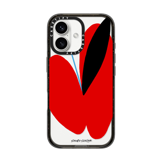 Shogo Sekine x CASETiFY iPhone 16 ケース Butterfly,Abstract ブラック インパクトケース APPLEFLY - Red & black Father's Day Shogo Sekine x CASETiFY iPhone 16 ケース Butterfly,Abstract ブラック インパクトケース APPLEFLY - Red & black Father's Day
