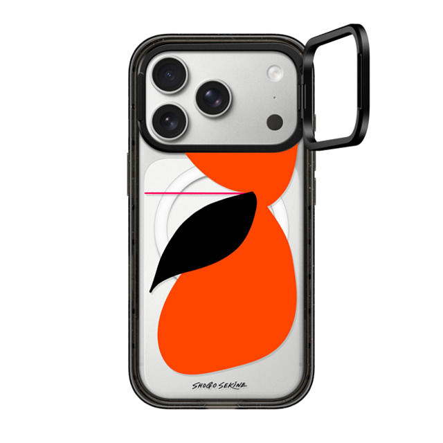 Shogo Sekine x CASETiFY iPhone 17 Pro Case Butterfly,Abstract Black CpNgOX^hP[X MagSafeΉ APPLEFLY_ORANGE