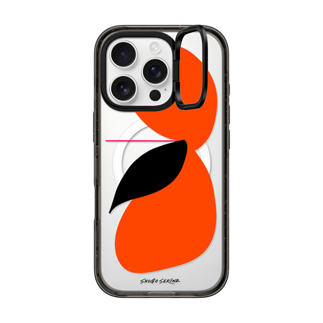 Shogo Sekine x CASETiFY iPhone 16 Pro ケース Butterfly,Abstract ブラック インパクトリングスタンドケース MagSafe対応 APPLEFLY_ORANGE Father's Day Shogo Sekine x CASETiFY iPhone 16 Pro ケース Butterfly,Abstract ブラック インパクトリングスタンドケース MagSafe対応 APPLEFLY_ORANGE Father's Day