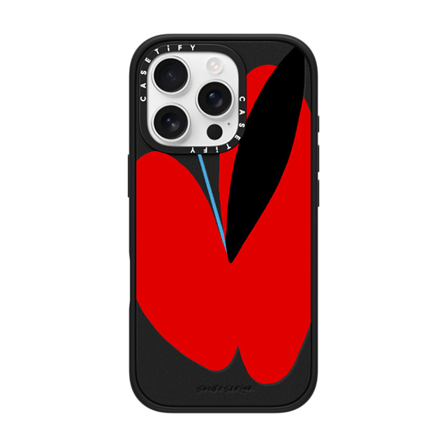 Shogo Sekine x CASETiFY iPhone 16 Pro ケース Butterfly,Abstract マットブラック インパクトケース MagSafe対応 APPLEFLY - Red & black Father's Day Shogo Sekine x CASETiFY iPhone 16 Pro ケース Butterfly,Abstract マットブラック インパクトケース MagSafe対応 APPLEFLY - Red & black Father's Day
