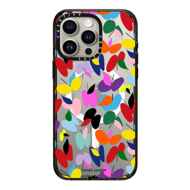 Shogo Sekine x CASETiFY iPhone 15 Pro Max Case Butterfly,Abstract ブラック インパクトケース MagSafe対応 APPLEFLY_MULTICOLOR Mother's Day Shogo Sekine x CASETiFY iPhone 15 Pro Max Case Butterfly,Abstract ブラック インパクトケース MagSafe対応 APPLEFLY_MULTICOLOR Mother's Day