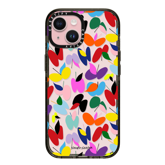 Shogo Sekine x CASETiFY iPhone 15 Case Butterfly,Abstract ブラック インパクトケース APPLEFLY_MULTICOLOR Mother's Day Shogo Sekine x CASETiFY iPhone 15 Case Butterfly,Abstract ブラック インパクトケース APPLEFLY_MULTICOLOR Mother's Day