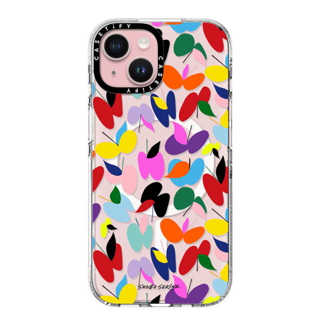 Shogo Sekine x CASETiFY iPhone 15 ケース Butterfly,Abstract クリア クリア ケース MagSafe対応 APPLEFLY_MULTICOLOR Back to School Shogo Sekine x CASETiFY iPhone 15 ケース Butterfly,Abstract クリア クリア ケース MagSafe対応 APPLEFLY_MULTICOLOR Back to School