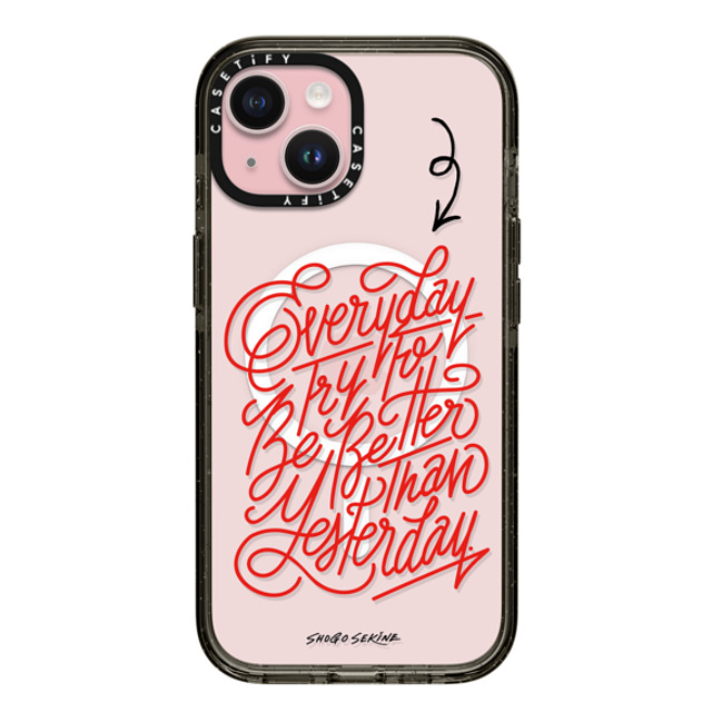 Shogo Sekine x CASETiFY iPhone 15 Case Black Impact Case MagSafe Compatible Everyday Shogo Sekine x CASETiFY iPhone 15 Case Black Impact Case MagSafe Compatible Everyday