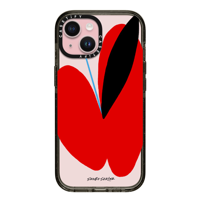 Shogo Sekine x CASETiFY iPhone 15 ケース Butterfly,Abstract ブラック インパクトケース APPLEFLY - Red & black Father's Day Shogo Sekine x CASETiFY iPhone 15 ケース Butterfly,Abstract ブラック インパクトケース APPLEFLY - Red & black Father's Day