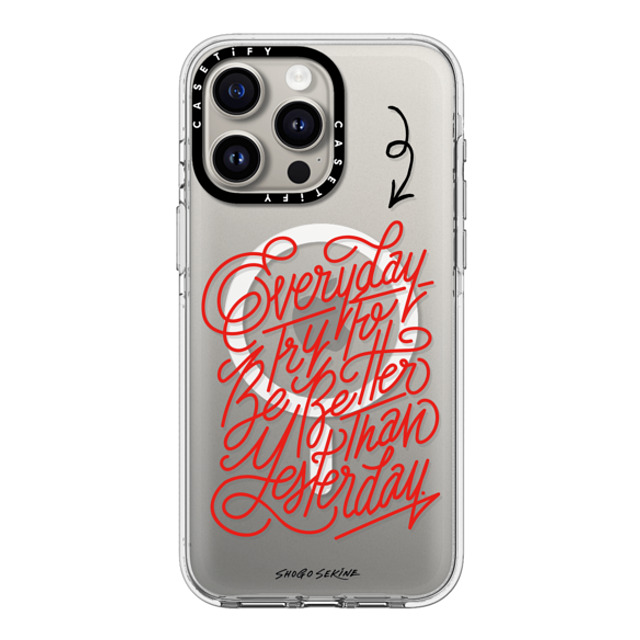 Shogo Sekine x CASETiFY iPhone 15 Pro Max Case Clear Clear Case MagSafe Compatible Everyday Shogo Sekine x CASETiFY iPhone 15 Pro Max Case Clear Clear Case MagSafe Compatible Everyday