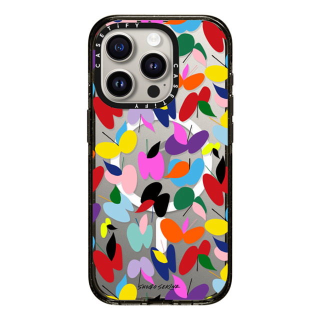 Shogo Sekine x CASETiFY iPhone 15 Pro Case Butterfly,Abstract Black Impact Case MagSafe Compatible APPLEFLY_MULTICOLOR Mother's Day Shogo Sekine x CASETiFY iPhone 15 Pro Case Butterfly,Abstract Black Impact Case MagSafe Compatible APPLEFLY_MULTICOLOR Mother's Day