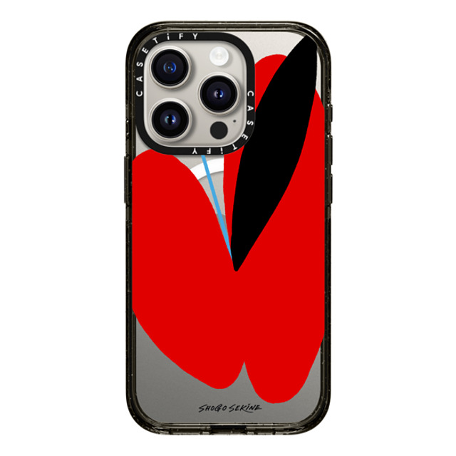 Shogo Sekine x CASETiFY iPhone 15 Pro ケース Butterfly,Abstract ブラック インパクトケース MagSafe対応 APPLEFLY - Red & black Father's Day Shogo Sekine x CASETiFY iPhone 15 Pro ケース Butterfly,Abstract ブラック インパクトケース MagSafe対応 APPLEFLY - Red & black Father's Day
