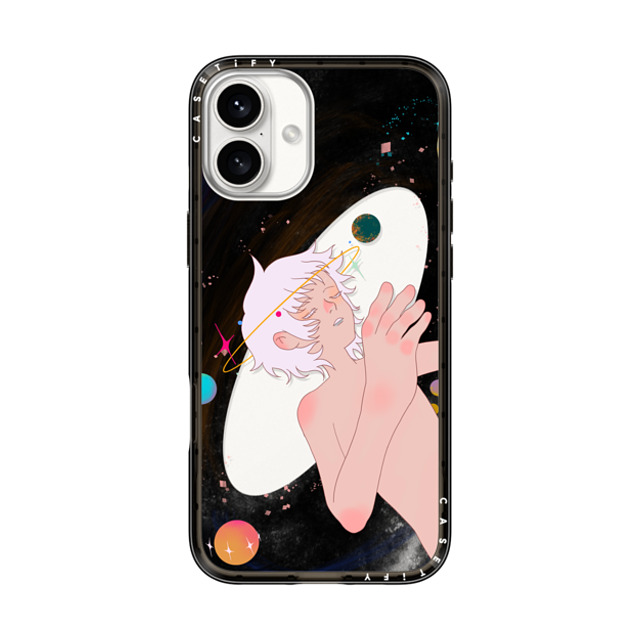 CASETiFY iPhone 16 Plus Case Black インパクトライトケース Falling into space mars kasei CASETiFY iPhone 16 Plus Case Black インパクトライトケース Falling into space mars kasei